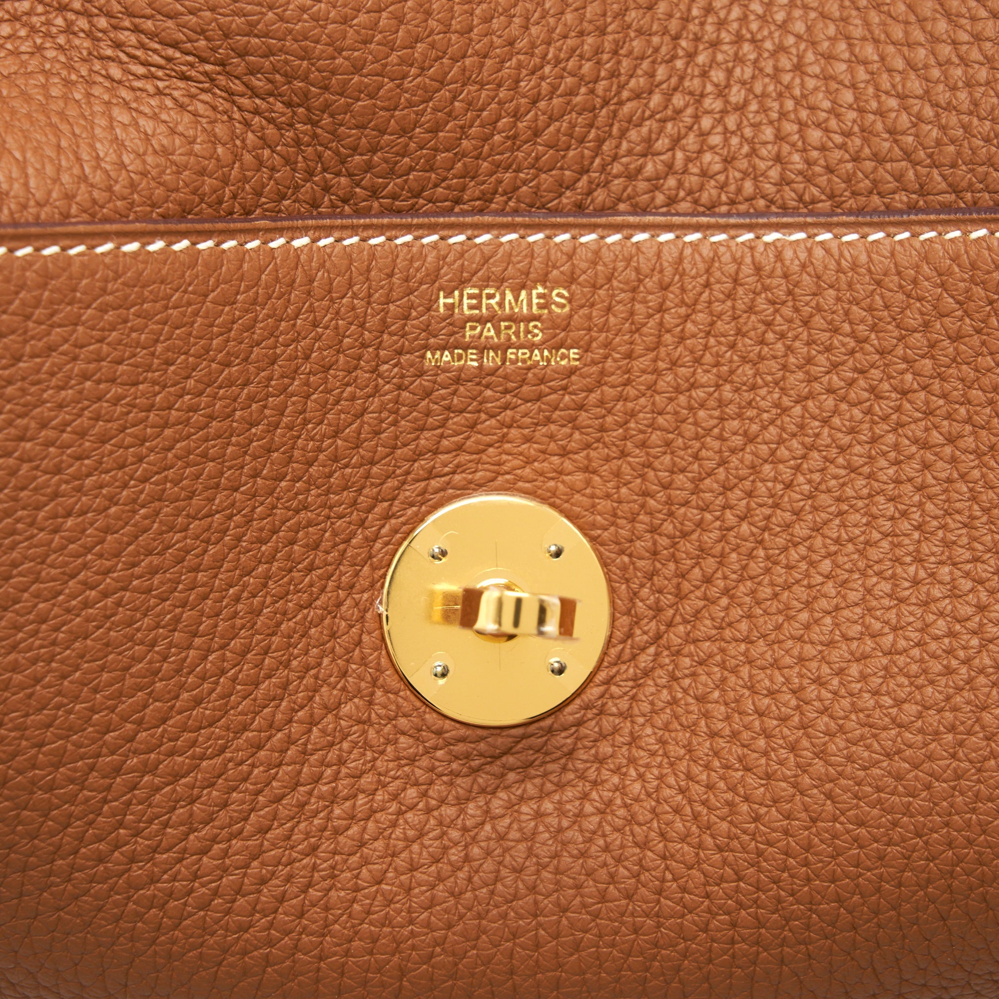HERMES LINDY 30 CLEMENCE GOLD GHW