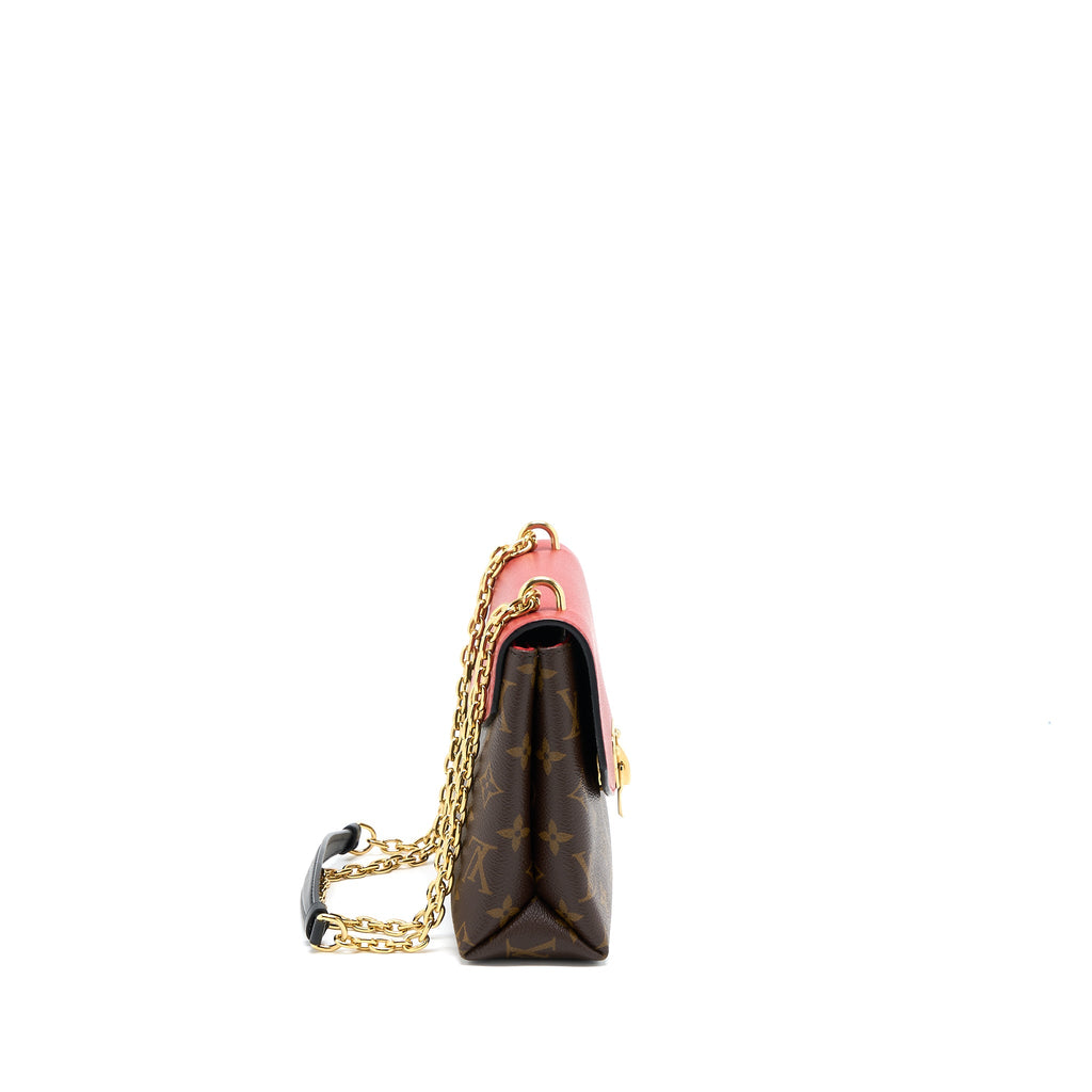 LOUIS VUITTON PALLAS CHAIN BAG CERISE MONOGRAM CANVAS/LEATHER GHW