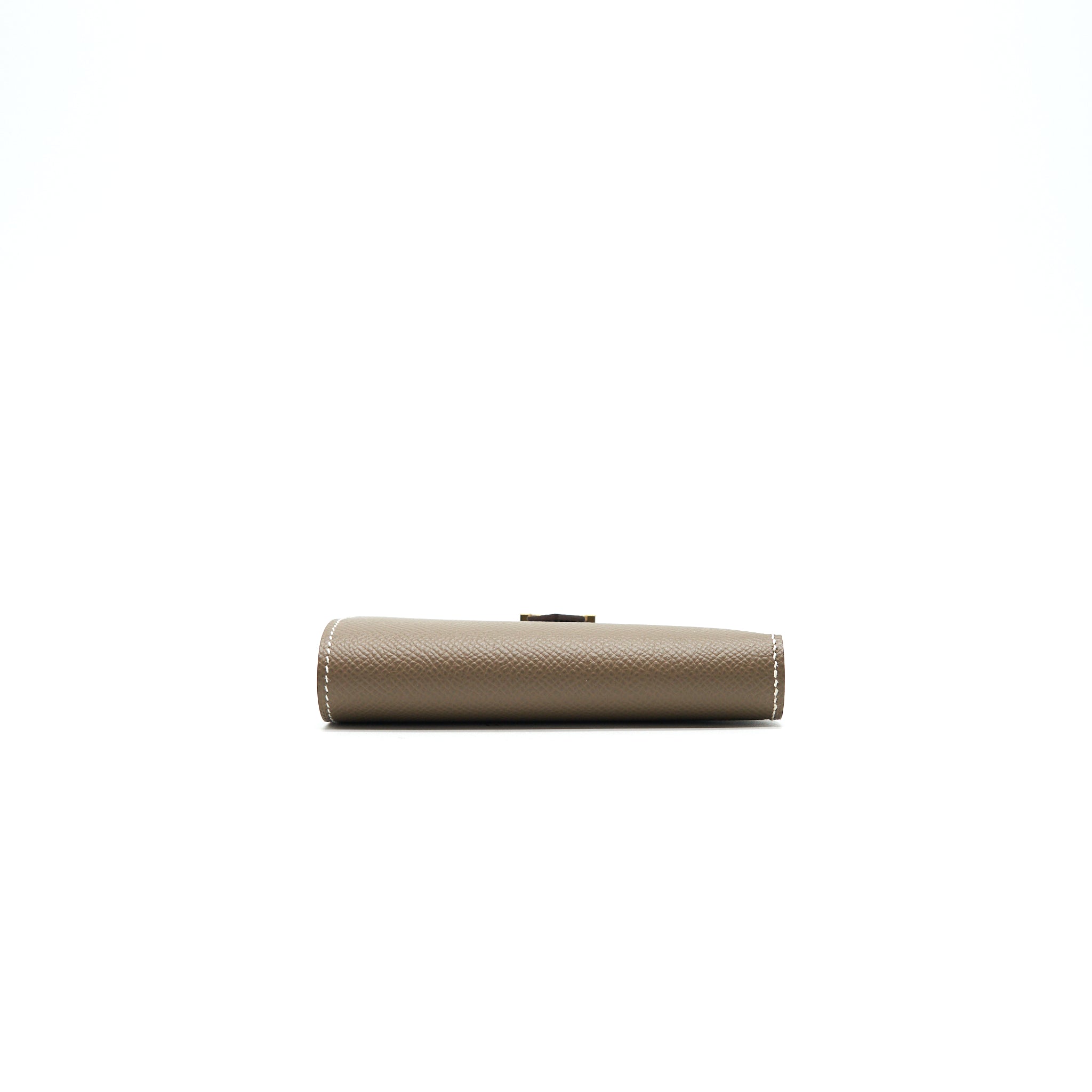 HERMES BEARN COMPACT WALLET ETOUPE WITH GHW EPSOM LEATHER