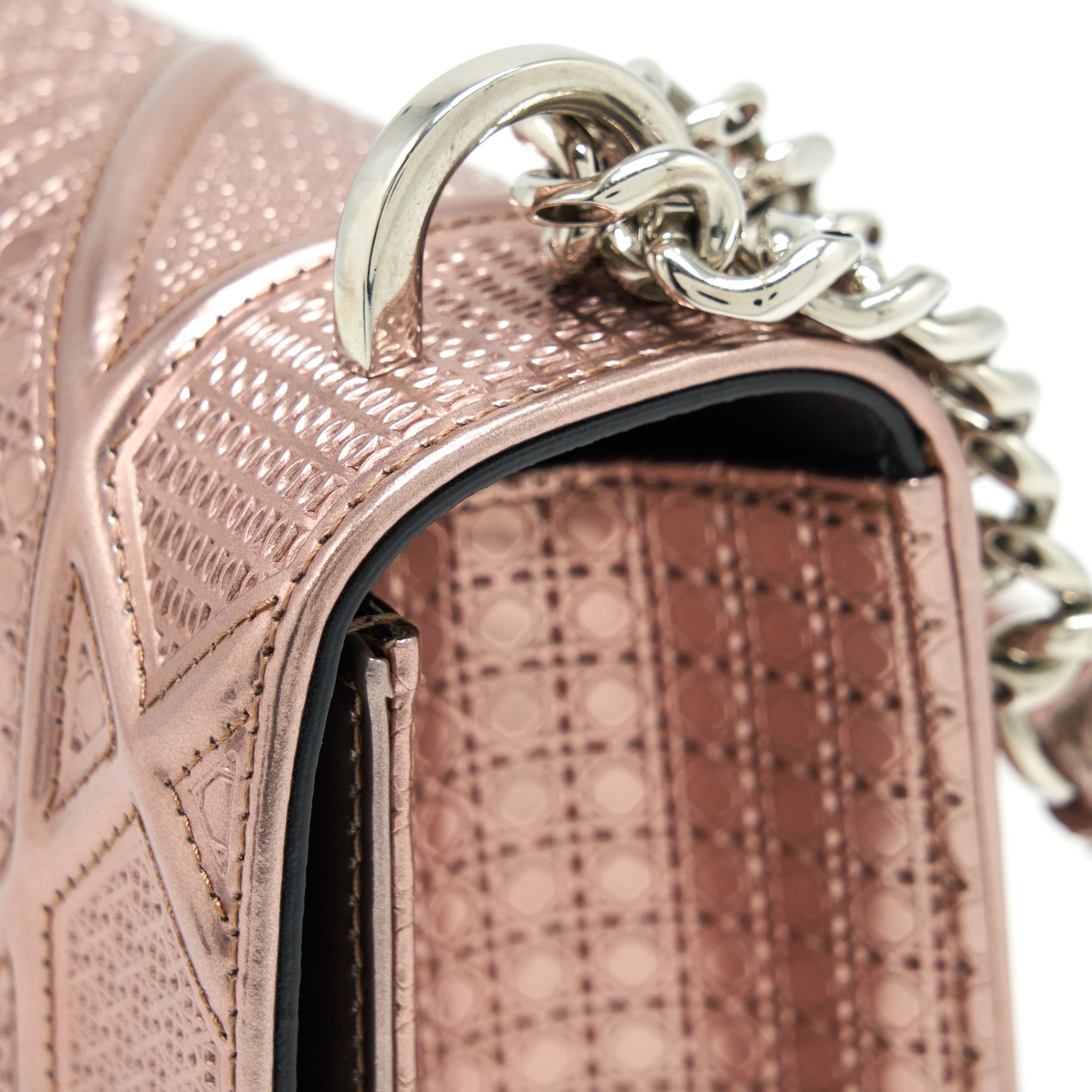 DIOR MEDIUM DIORAMA METALLIC PINK SHW