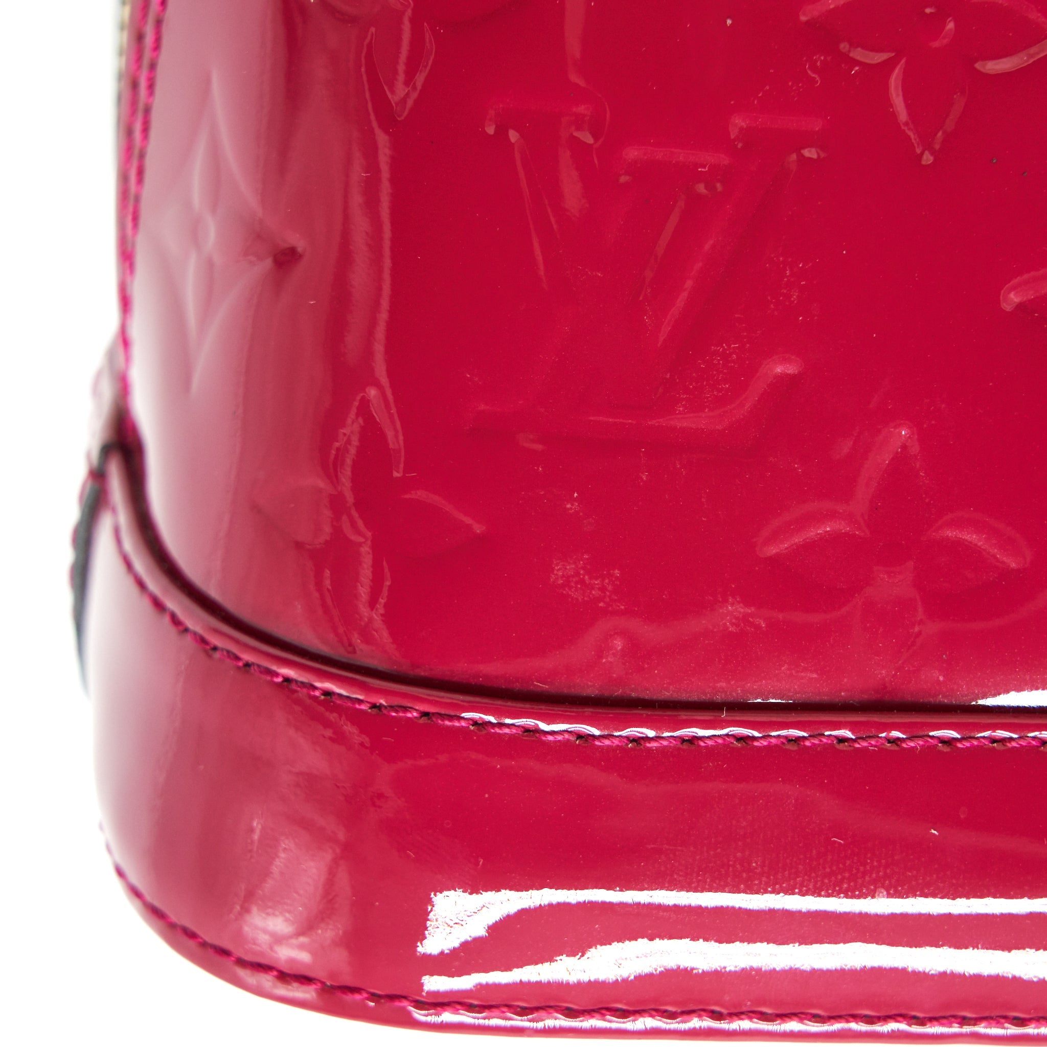 LOUIS VUITTON ALMA BB PATENT LEATHER INDIAN ROSE