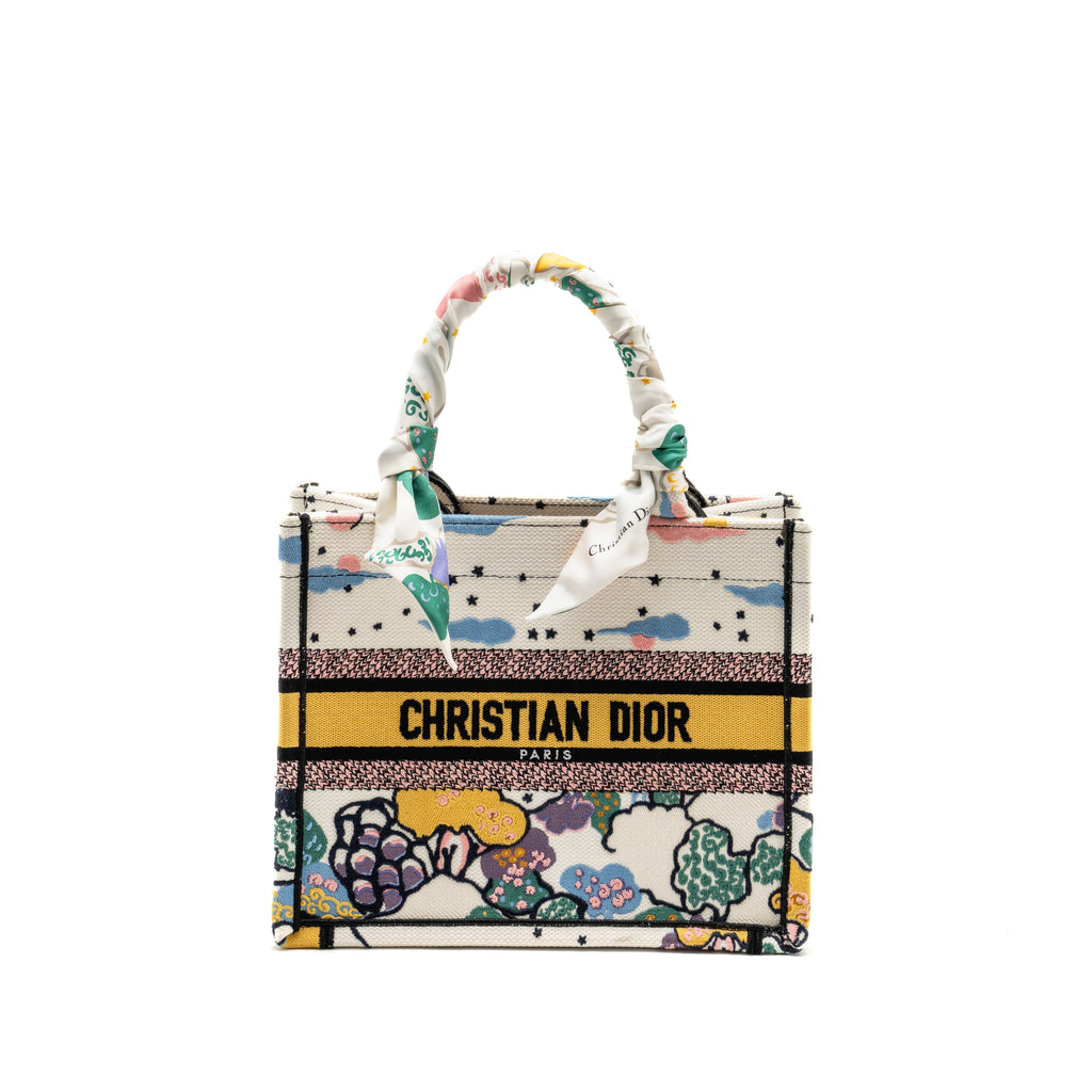 DIOR SMALL DIOR BOOK TOTE CANVAS MULTICOLOUR