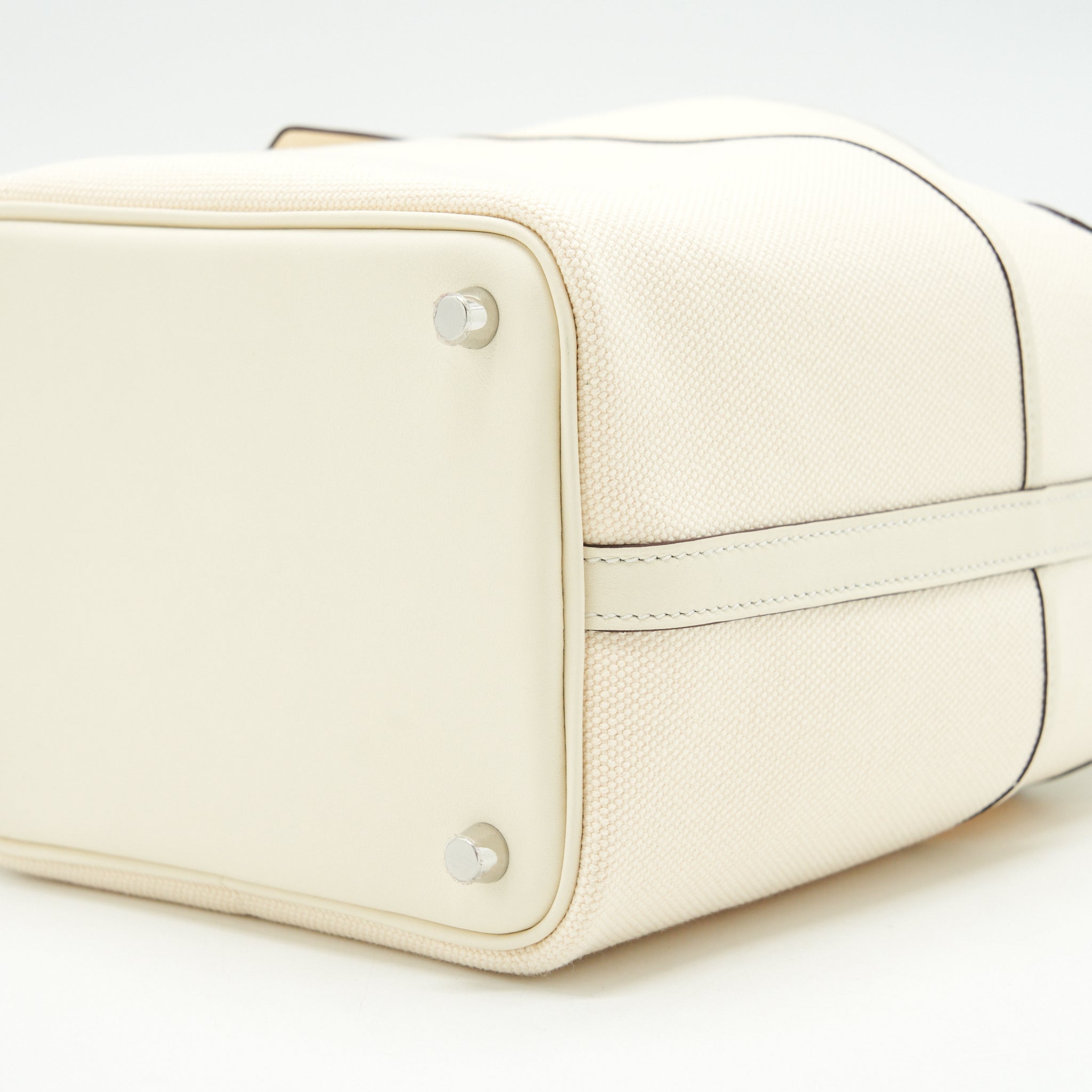 HERMES PICOTIN CARGO 18 SWIFT/TOILE CANVAS ECRU NATA SHW