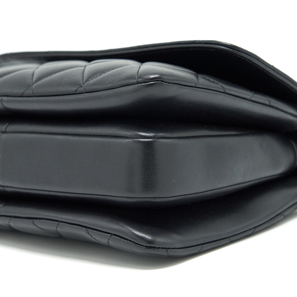 CHANEL TRENDY CC FLAP BAG LAMBSKIN BLACK LGHW