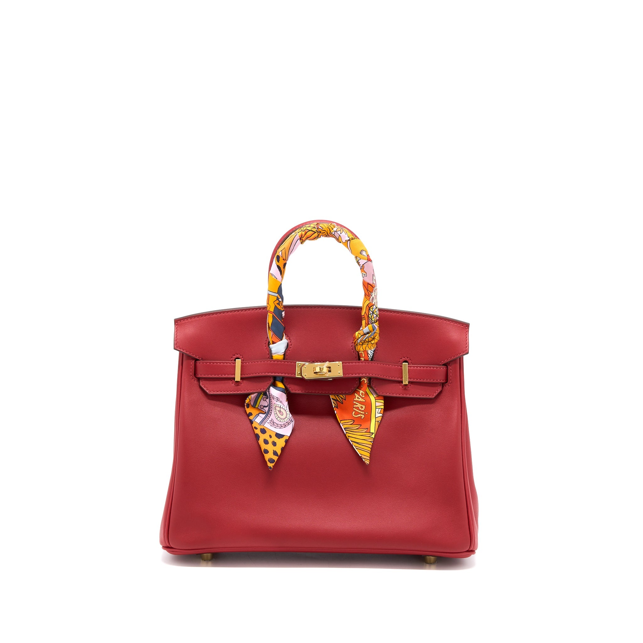 HERMES BIRKIN 25 SWIFT RED GHW