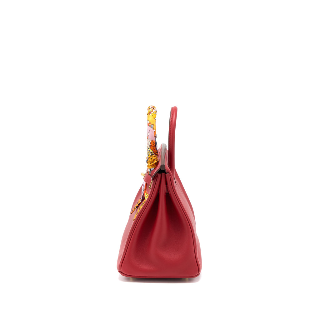HERMES BIRKIN 25 SWIFT RED GHW