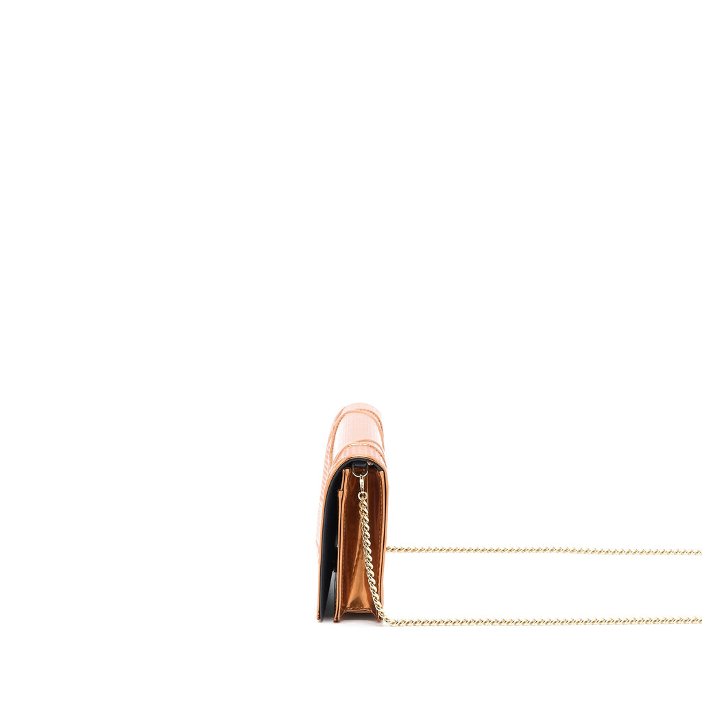 DIOR DIORAMA WALLET ON CHAIN PATENT METALLIC LGHW