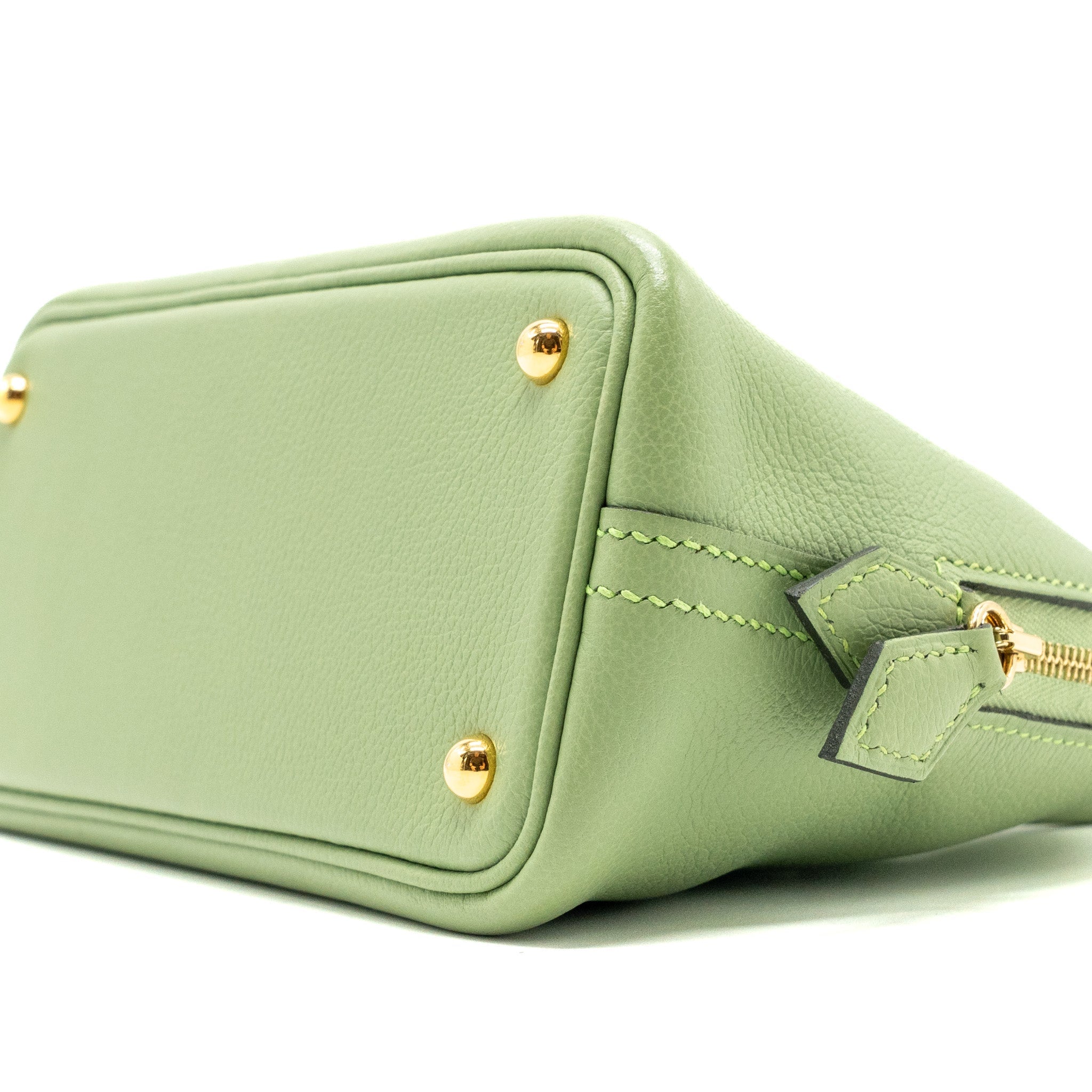 HERMES MINI BOLIDE EVERCOLOR VERT CRIQUET GWH