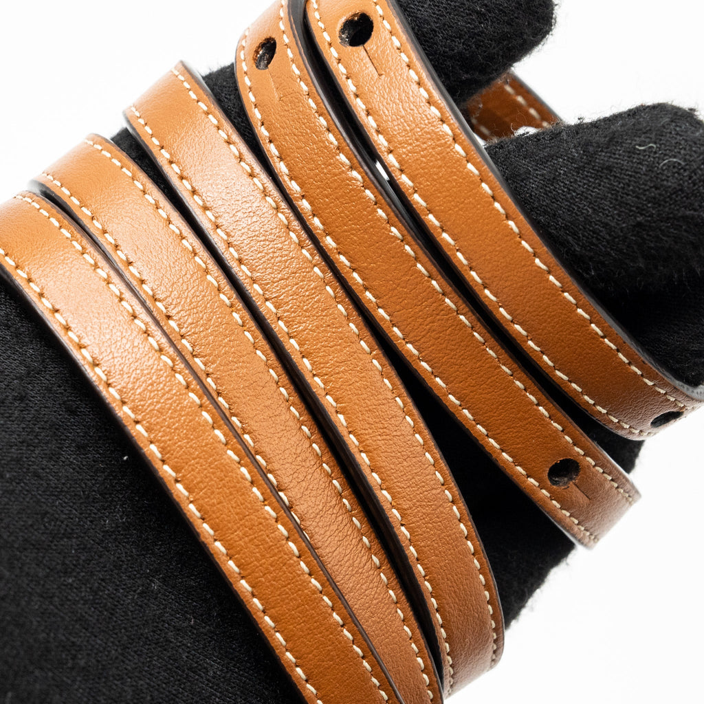 CELINE WALLET ON STRAP TRIOMPHE CANVAS / LAMBSKIN TAN GHW