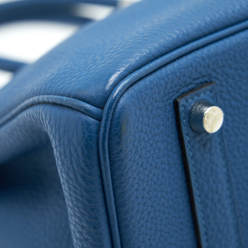 HERMES BIRKIN 35 BLEU DE GALICE SHW TOGO LEATHER