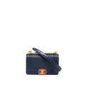 CHANEL SMALL BOY BAG LAMBSKIN NAVY MULTICOLOUR HARDWARE