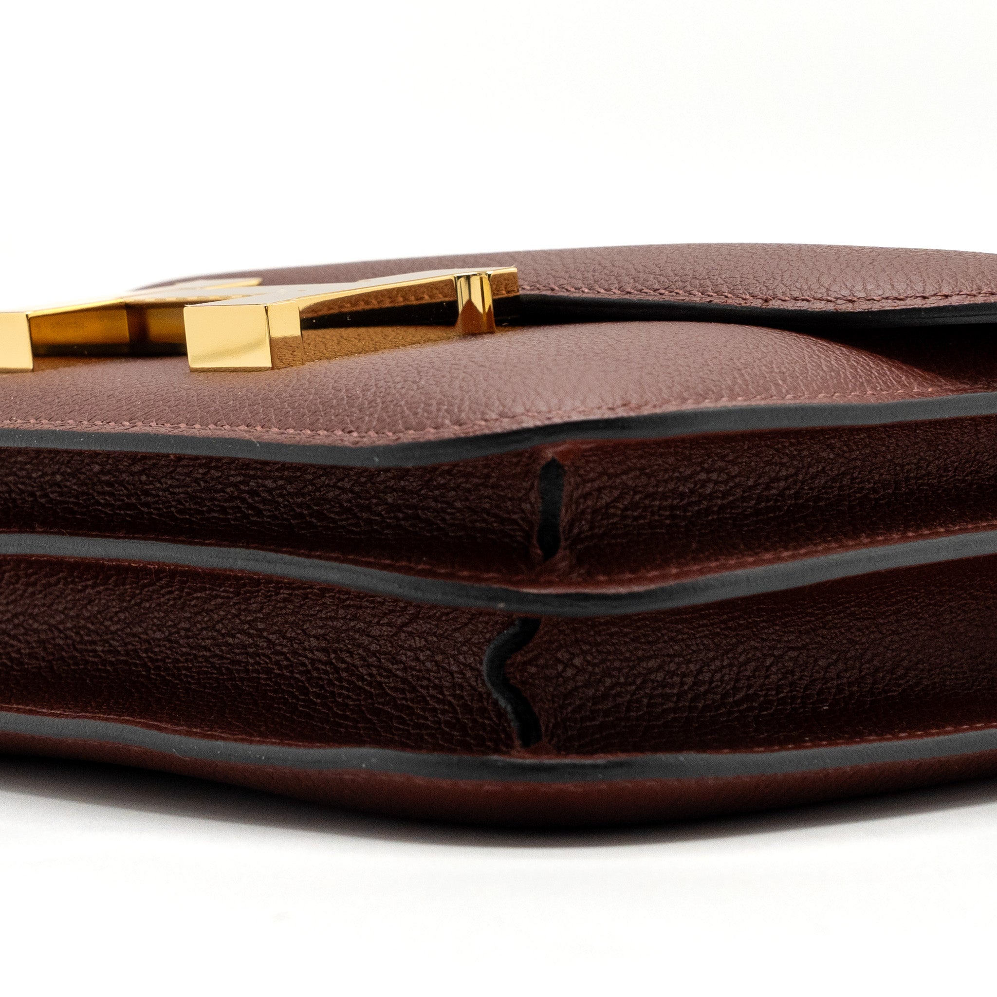 HERMES MINI CONSTANCE EVERCOLOUR ROUGE H GHW