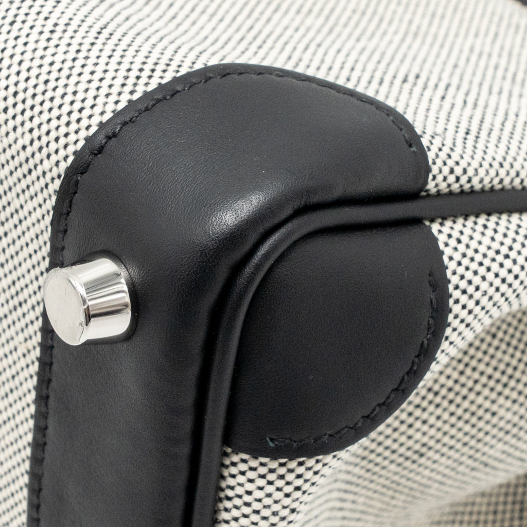 HERMES BIRKIN 25 TOILE SWIFT / CANVAS BLACK SHW