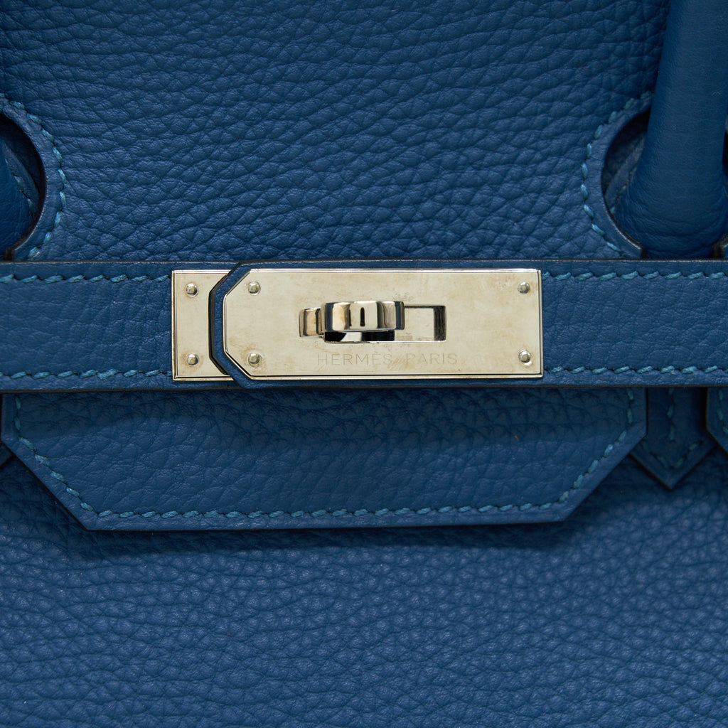 HERMES BIRKIN 35 BLEU DE GALICE SHW TOGO LEATHER