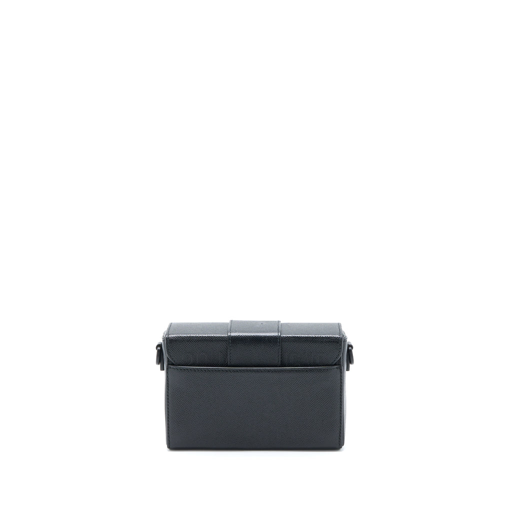 DIOR 30 MONTAIGNE BOX CALFSKIN BLACK WITH BLACK HARDWARE