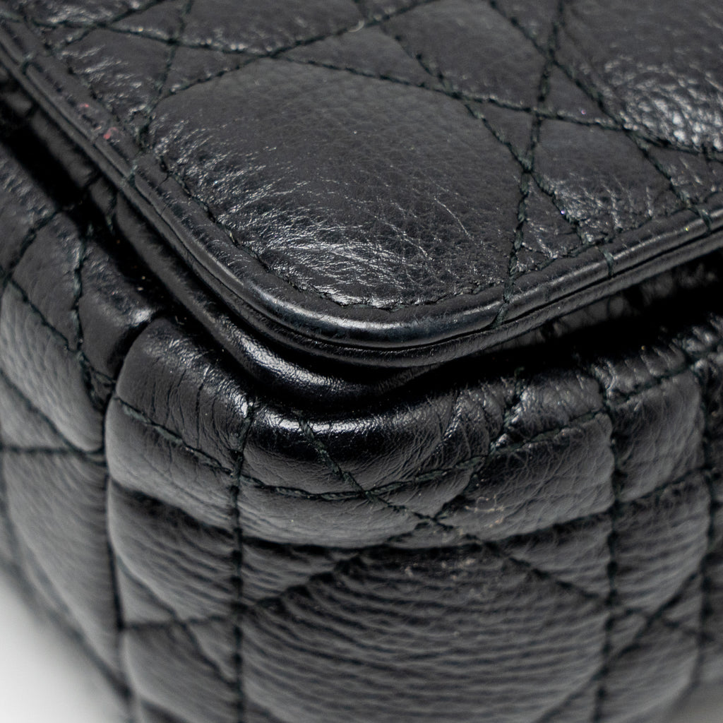 DIOR SMALL CARO BAG CALFSKIN BLACK GHW