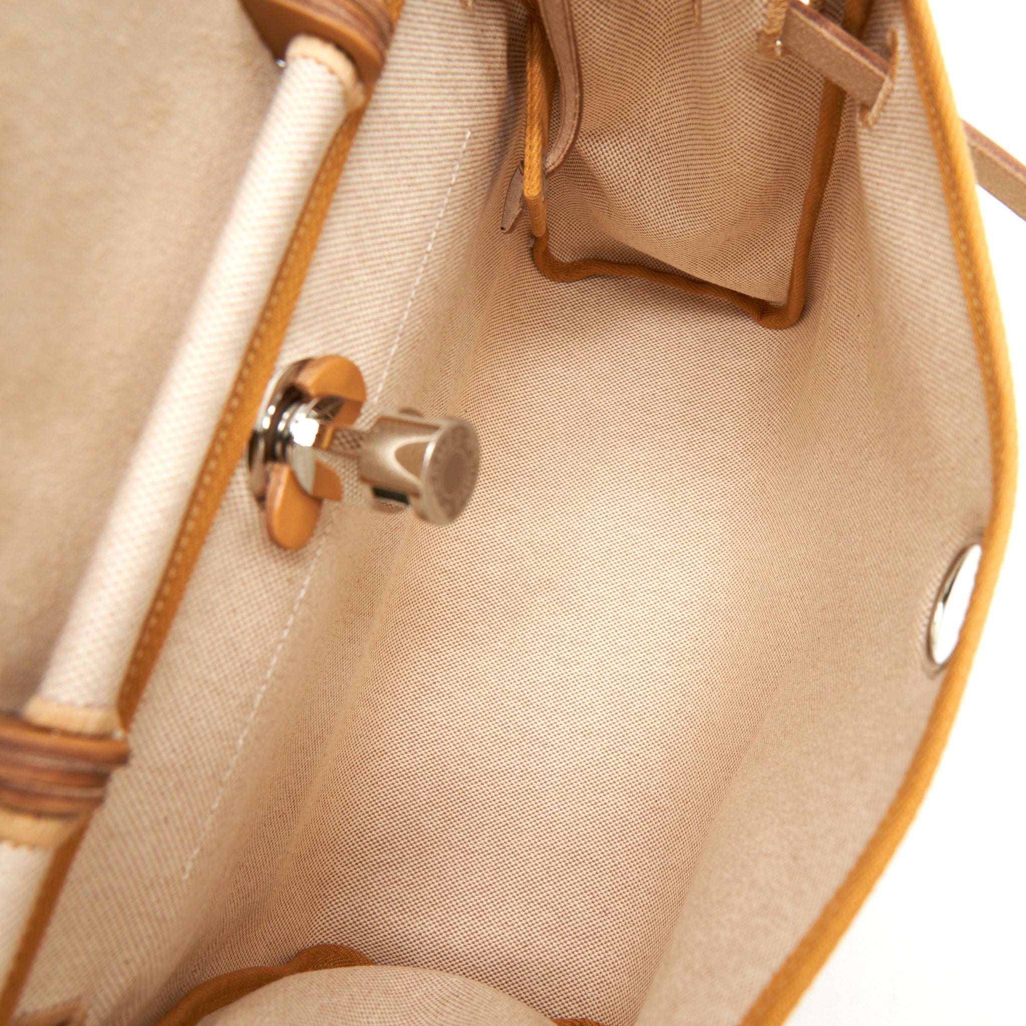 HERMES HERBAG ZIP 31 TOILE H EN RELIEF BRIDES SABLE/ECRU-BEIGE/NAT SABLE