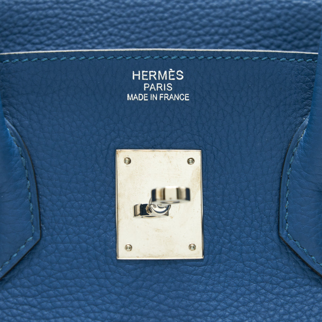 HERMES BIRKIN 35 BLEU DE GALICE SHW TOGO LEATHER