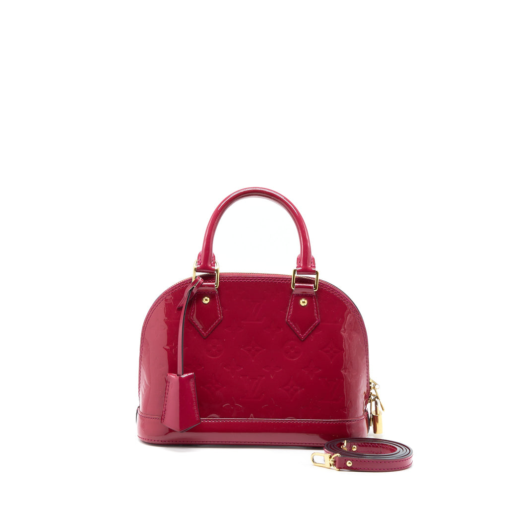 LOUIS VUITTON ALMA BB PATENT INDIAN ROSE GHW