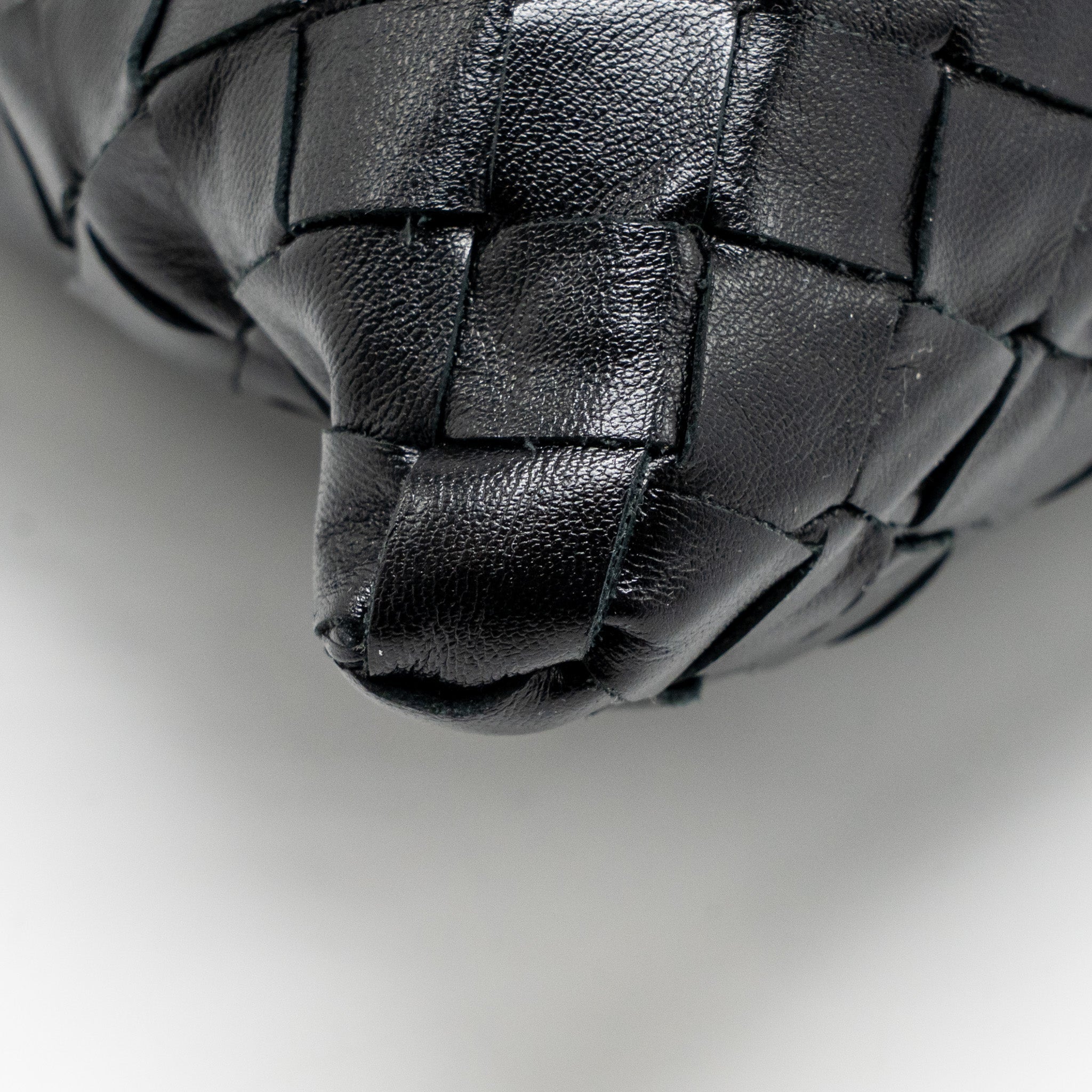 BOTTEGA VENETA HOP BAG CALFSKIN BLACK GHW