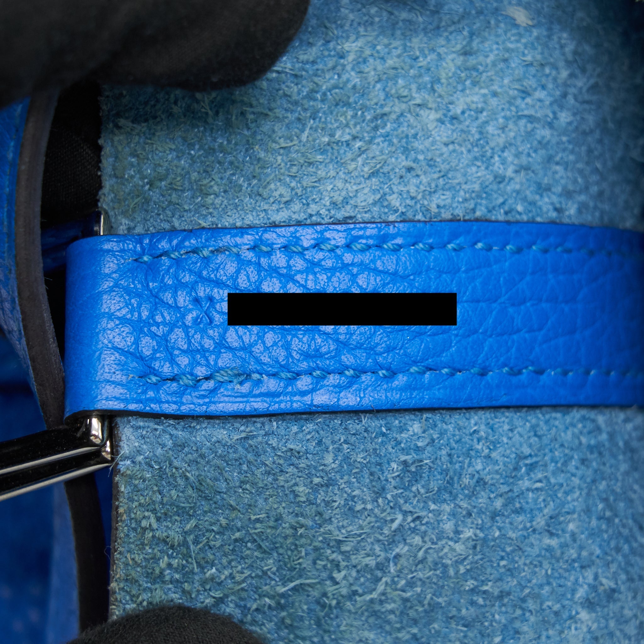 HERMES PICOTIN 22 LOCK BAG TANZANIA BLUE SHW