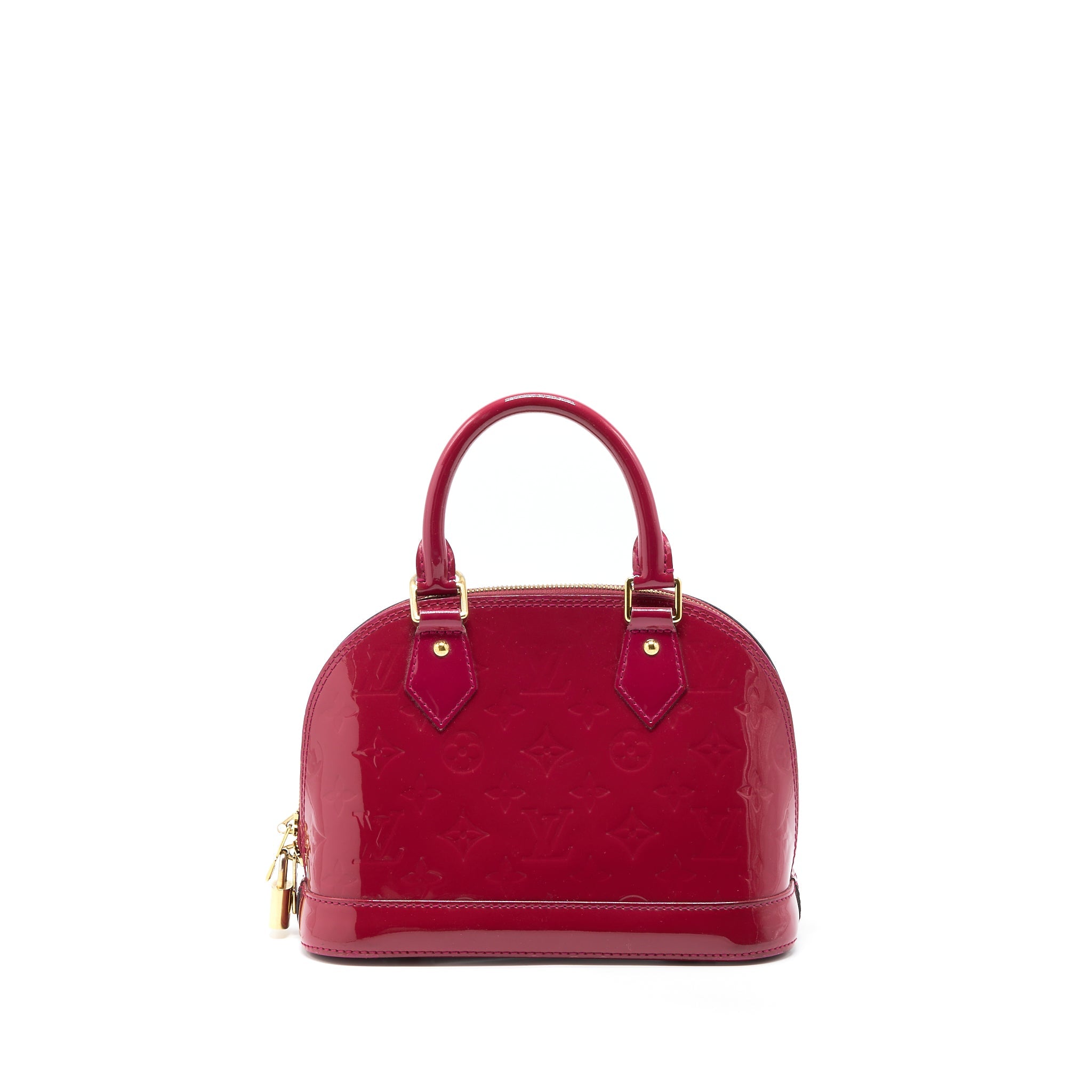 LOUIS VUITTON ALMA BB PATENT INDIAN ROSE GHW