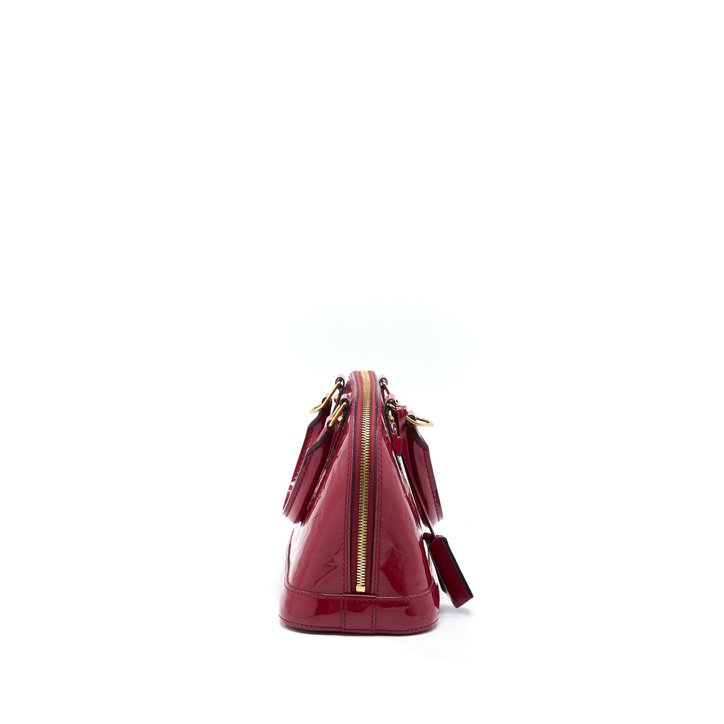 LOUIS VUITTON ALMA BB PATENT INDIAN ROSE GHW