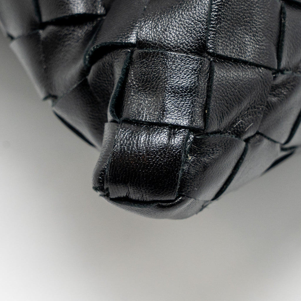 BOTTEGA VENETA HOP BAG CALFSKIN BLACK GHW