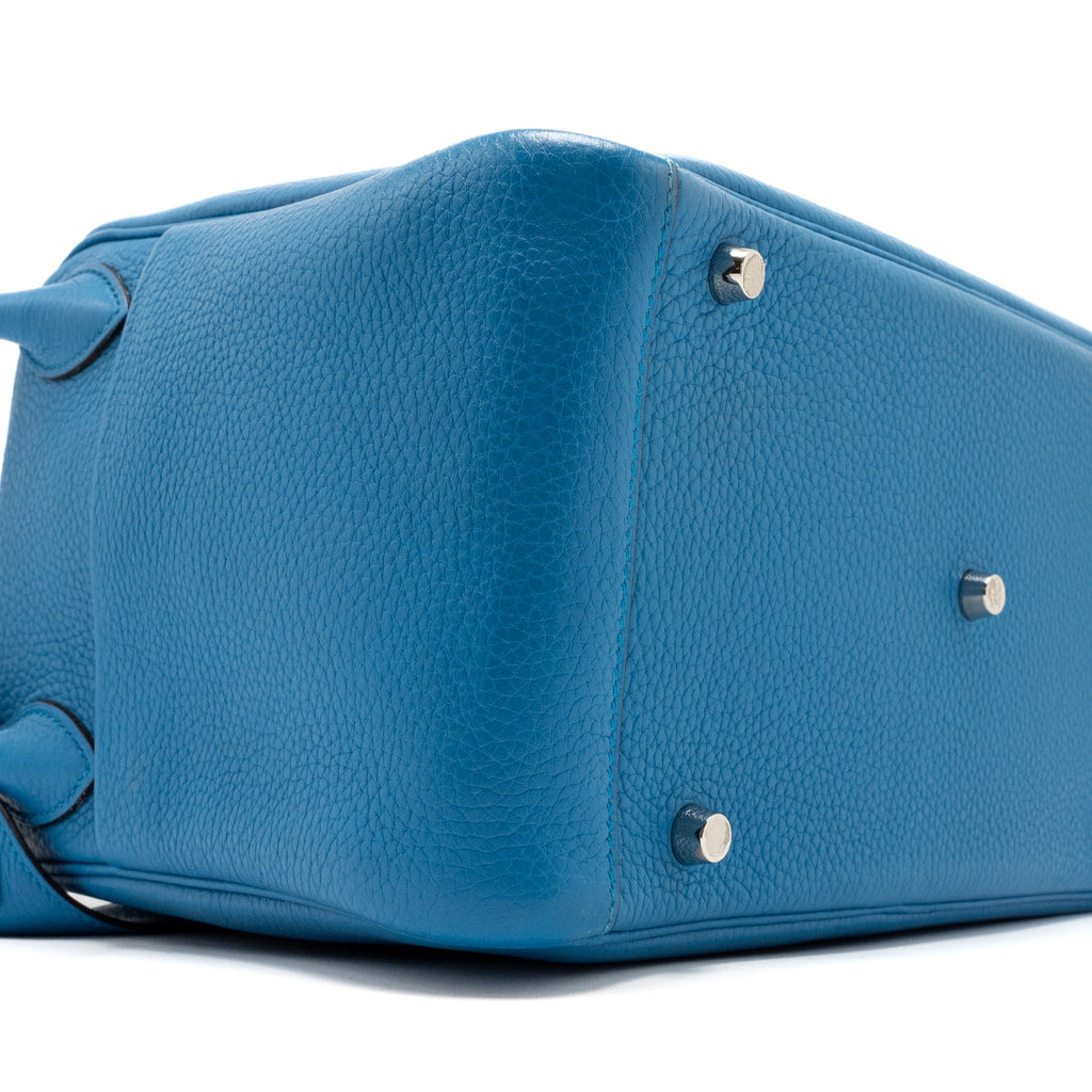 HERMES LINDY 30 CLEMENCE BLUE ZANZIBAR/MALACHITE SHW
