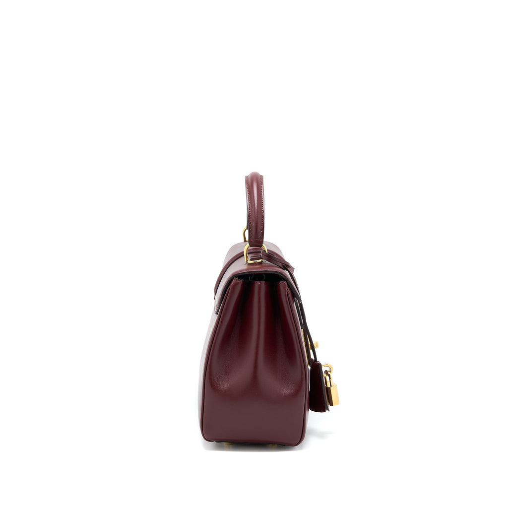 CELINE SMALL 16 BAG LIGHT BURGUNDY CALFSKIN GHW