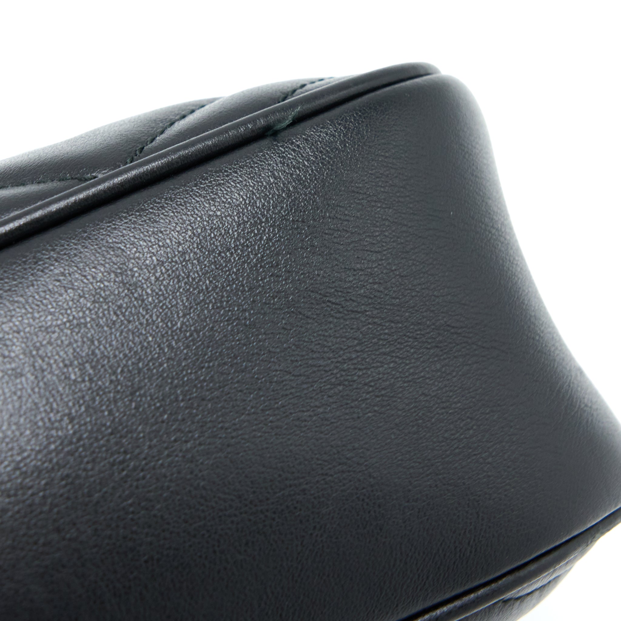 GUCCI SMALL MARMONT MATELASSE CALFSKIN BLACK GHW