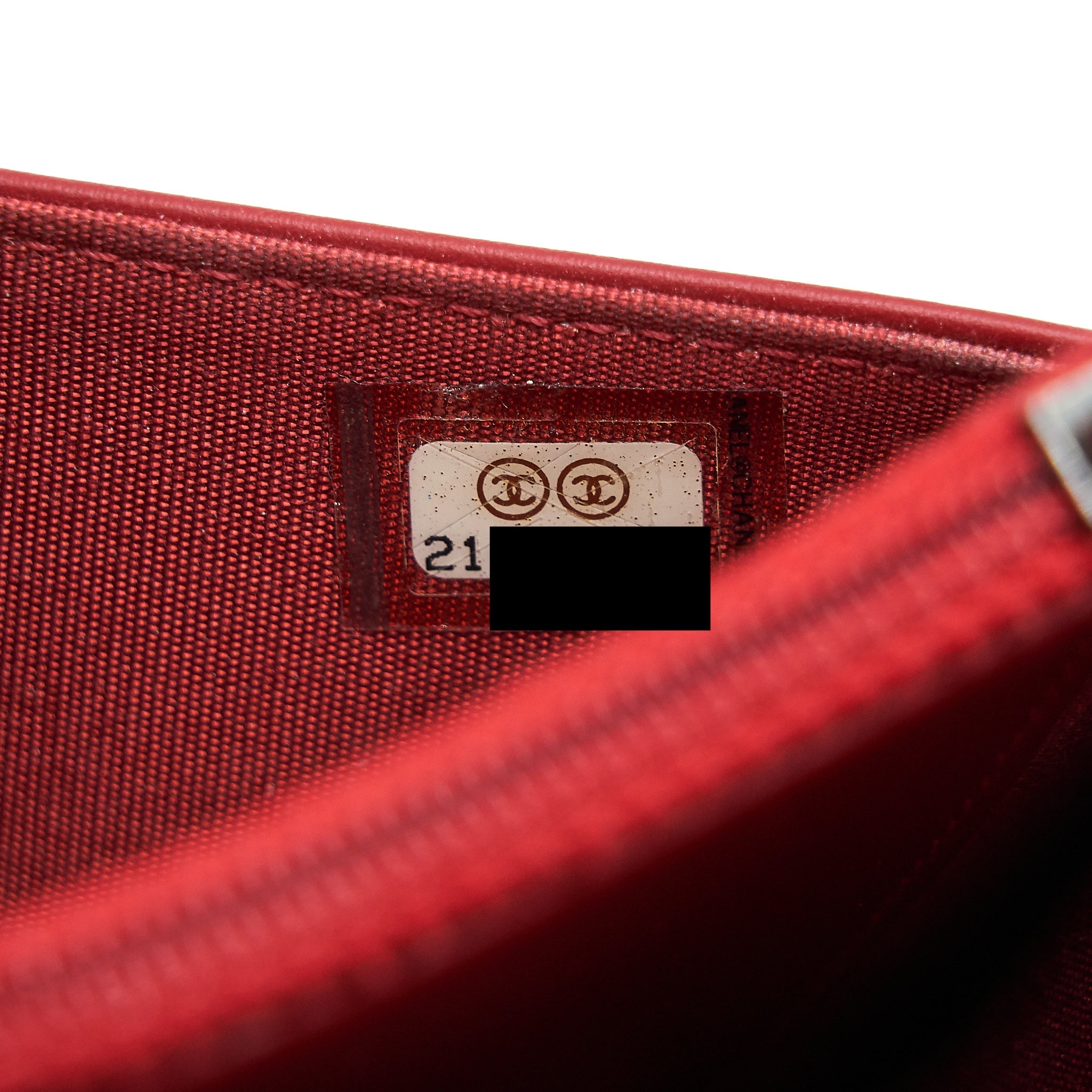CHANEL WALLET ON CHAIN RED CALFSKIN RUTHENIUM HARDWARE