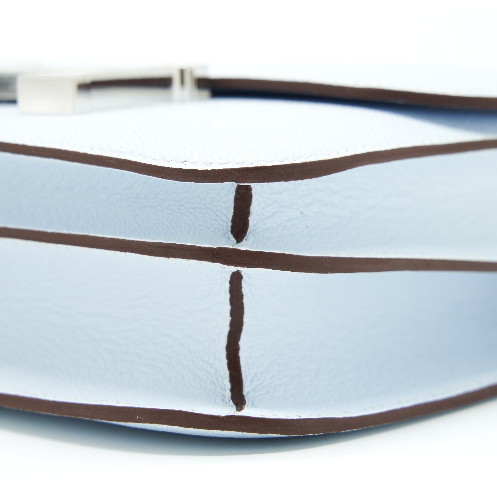 HERMES MINI CONSTANCE CHEVRE MYSORE T0 BLUE BRUME SHW