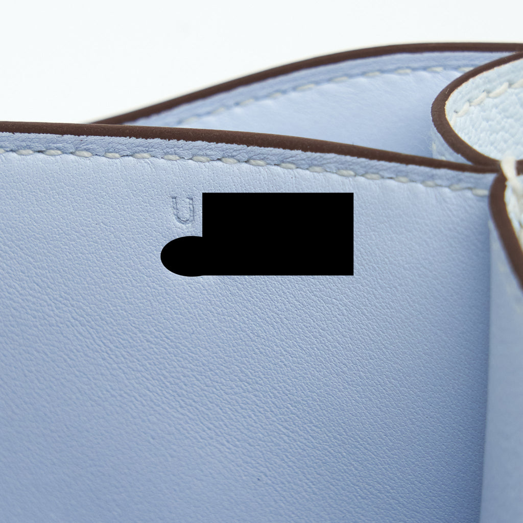 HERMES MINI CONSTANCE CHEVRE MYSORE T0 BLUE BRUME SHW