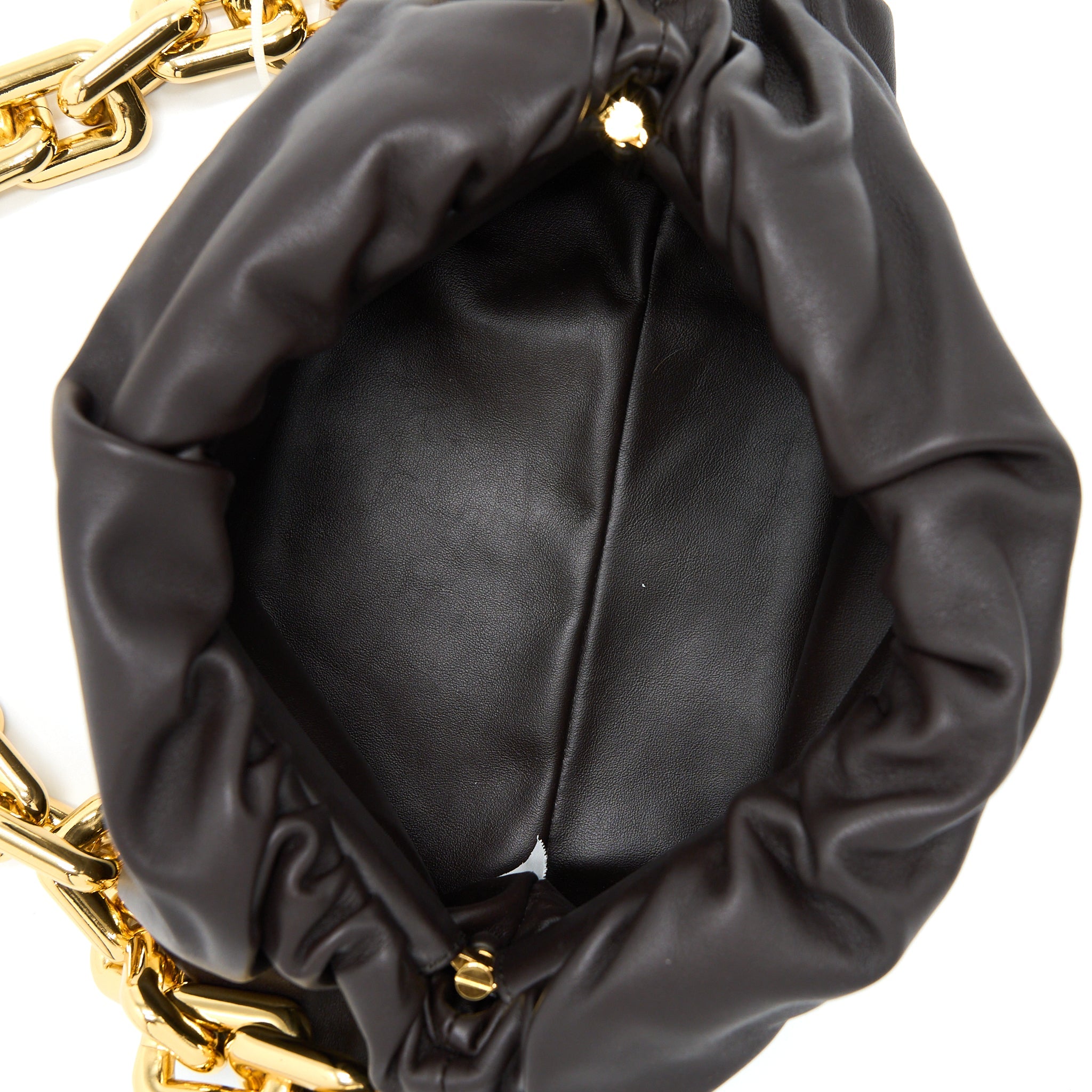 BOTTEGA VENETA CHAIN POUCH CALFSKIN FONDANT GHW