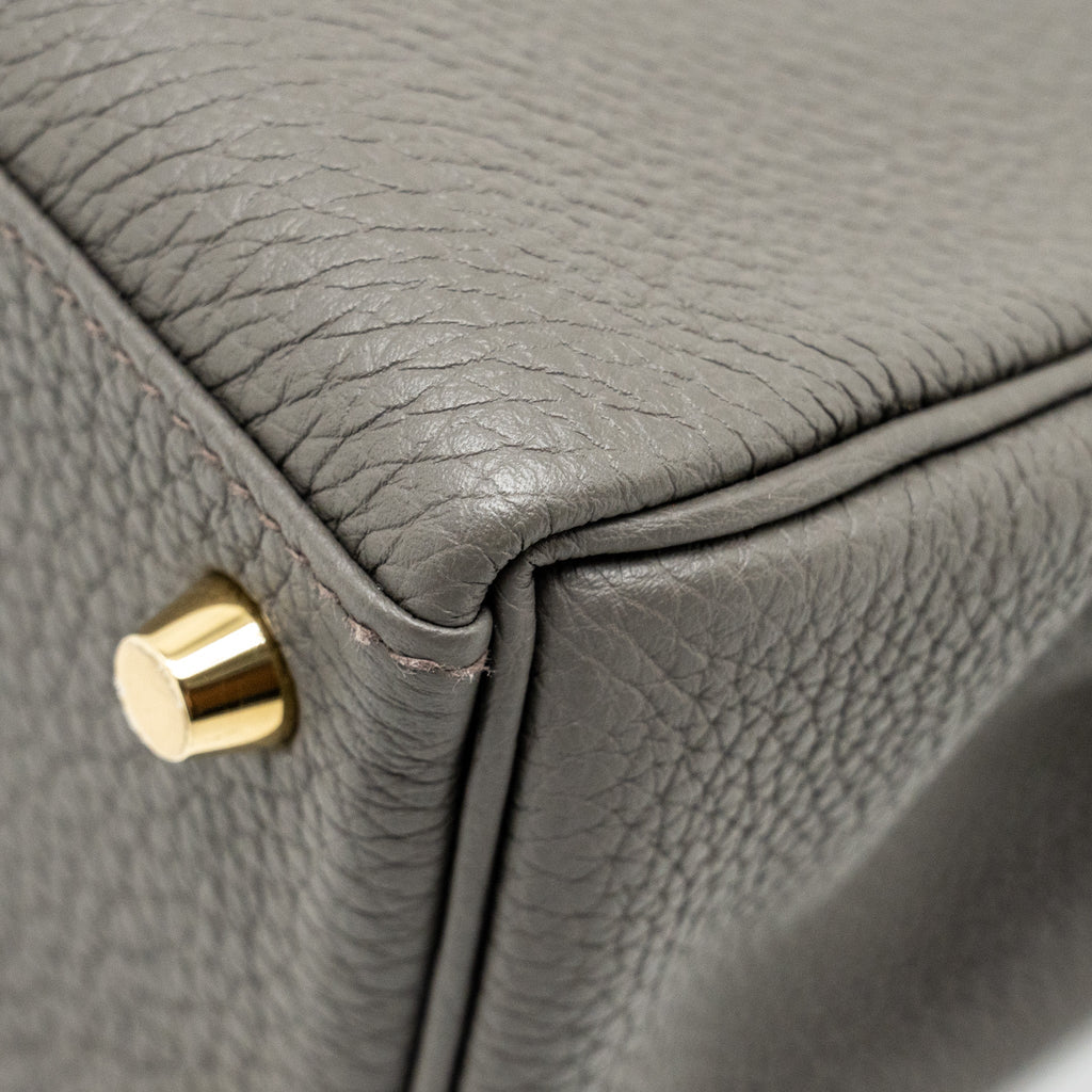 HERMES KELLY 25 TOGO GRIS ETAIN GHW
