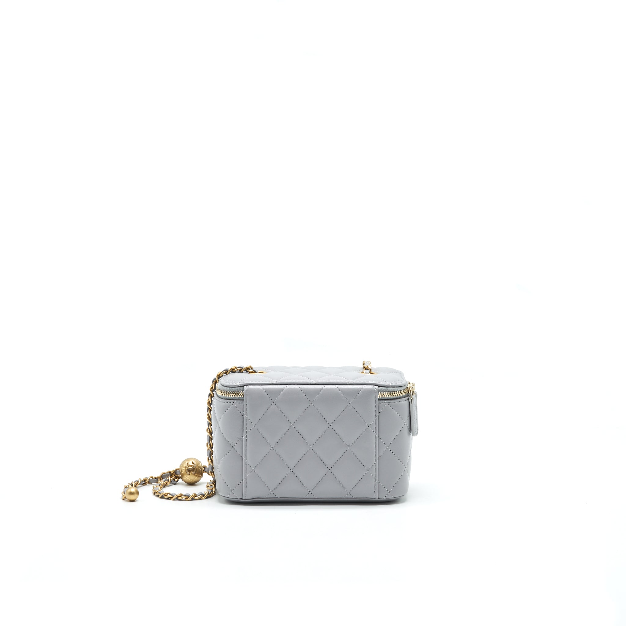 CHANEL 21B GREY GHW SMALL LONG VANITY