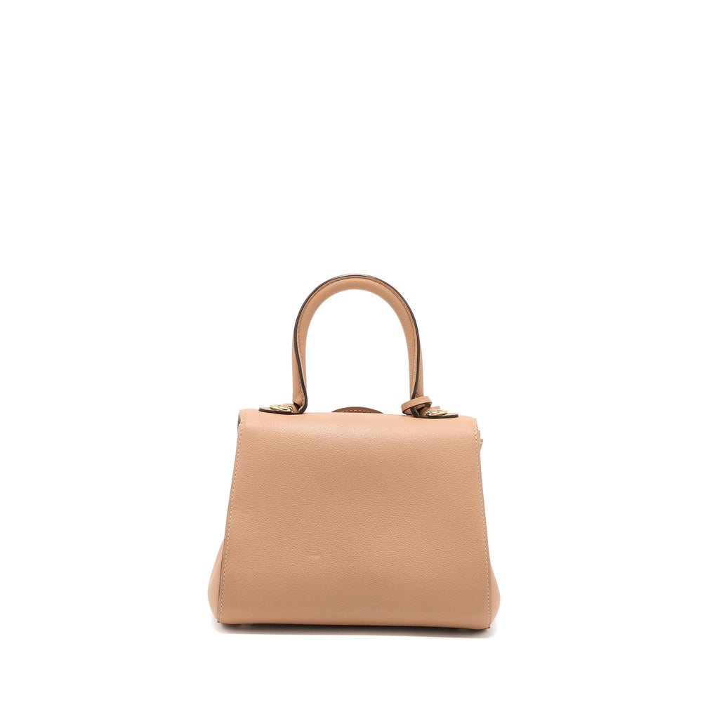 DELAUX MINI BRILLIANT CALFSKIN BEIGE LGHW