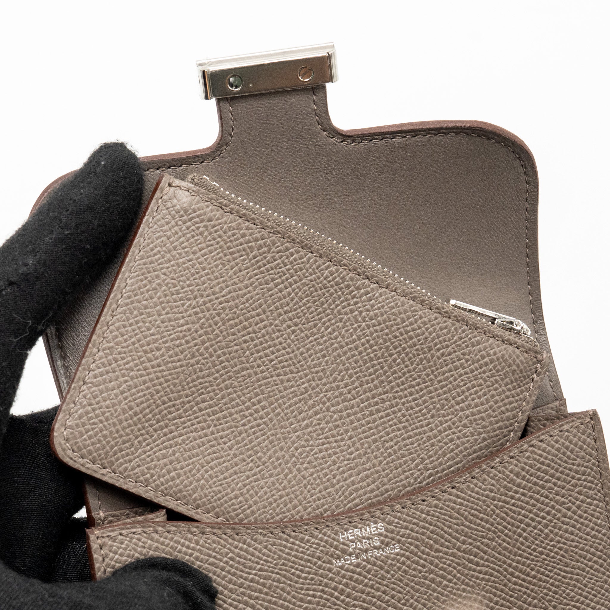 HERMES CONSTANCE SLIM EPSOM GRIS ETAIN SHW