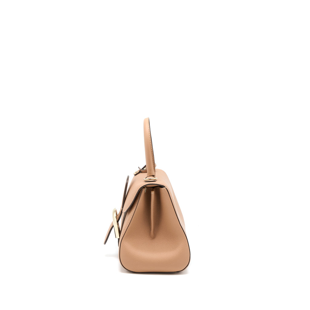 DELAUX MINI BRILLIANT CALFSKIN BEIGE LGHW