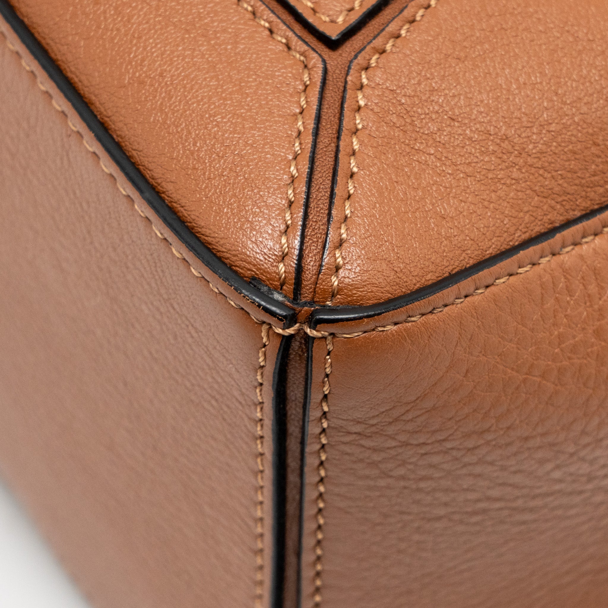 LOEWE SMALL PUZZLE BAG CALFSKIN TAN SHW