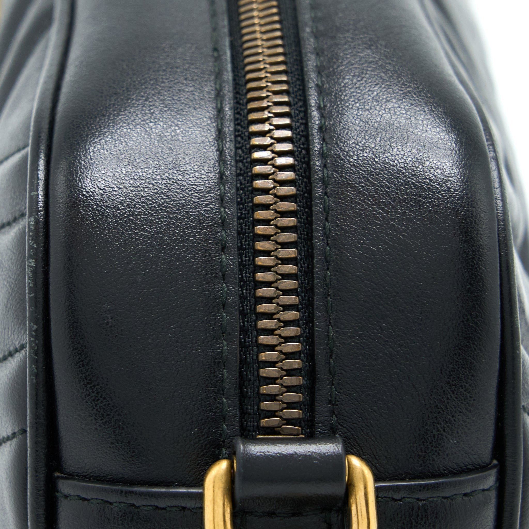 GUCCI SMALL MARMONT MATELASSE CALFSKIN BLACK GHW