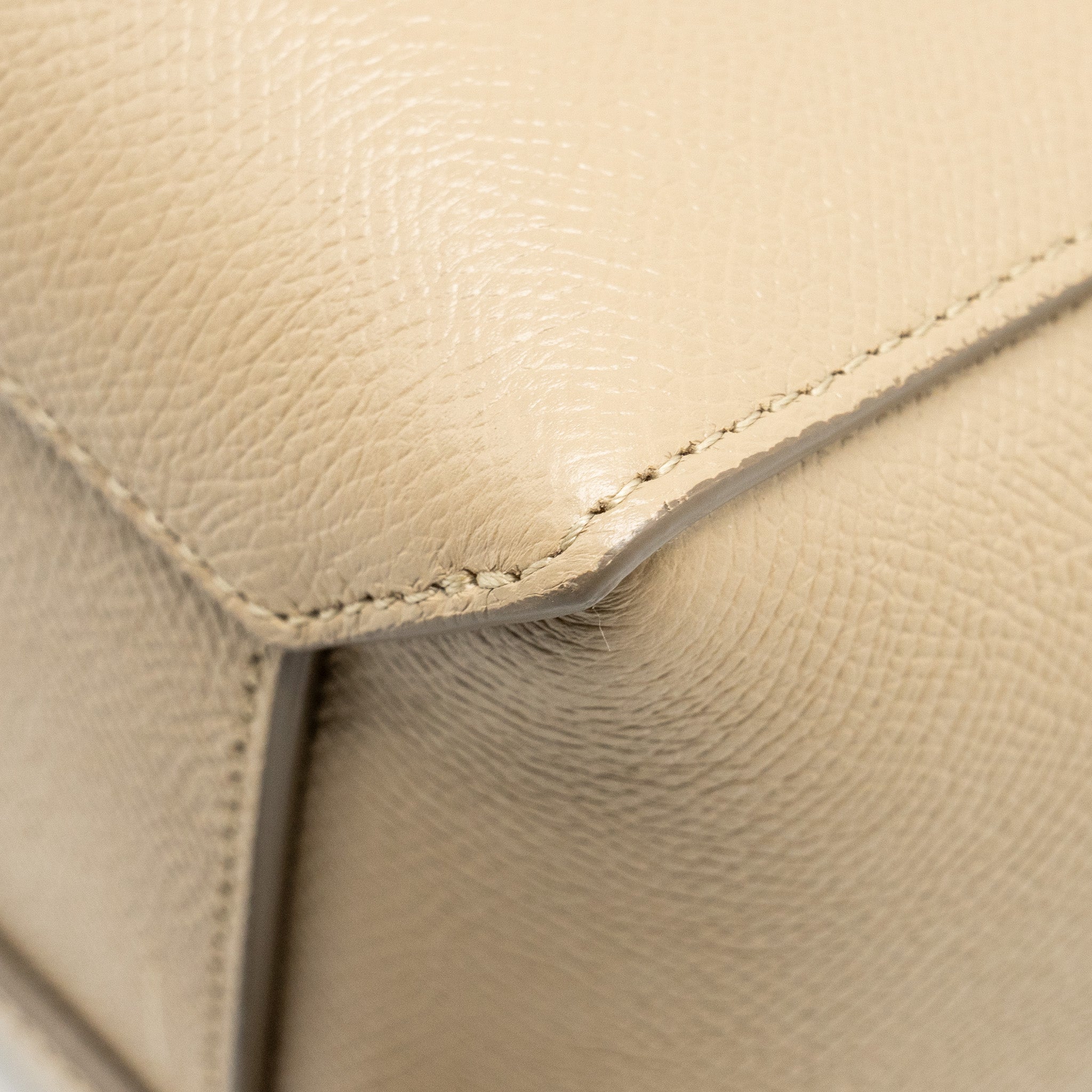 CELINE NANO BELT BAG AGED CALFSKIN LIGHT BEIGE GHW