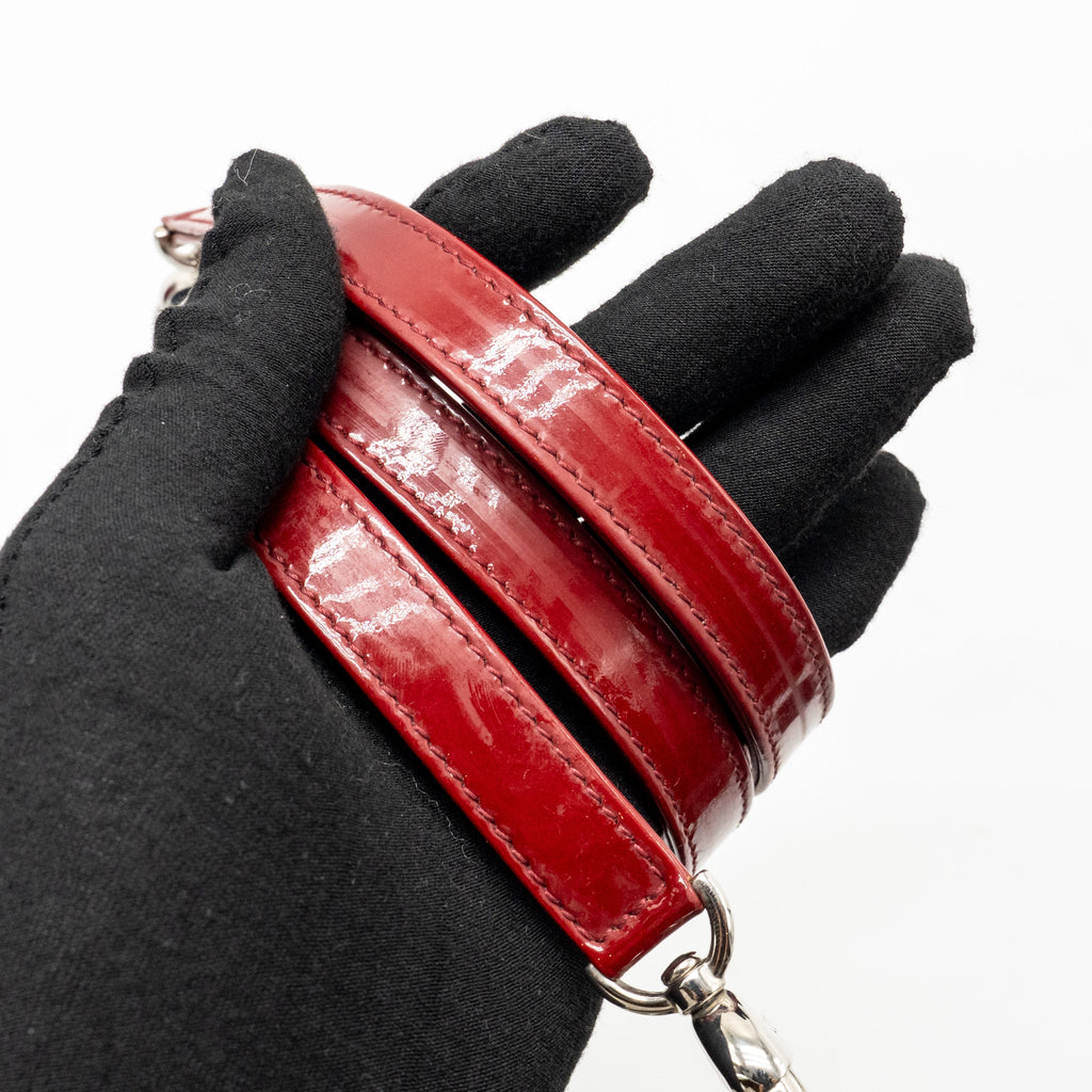 DIOR MEDIUM LADY DIOR PATENT RED SHW