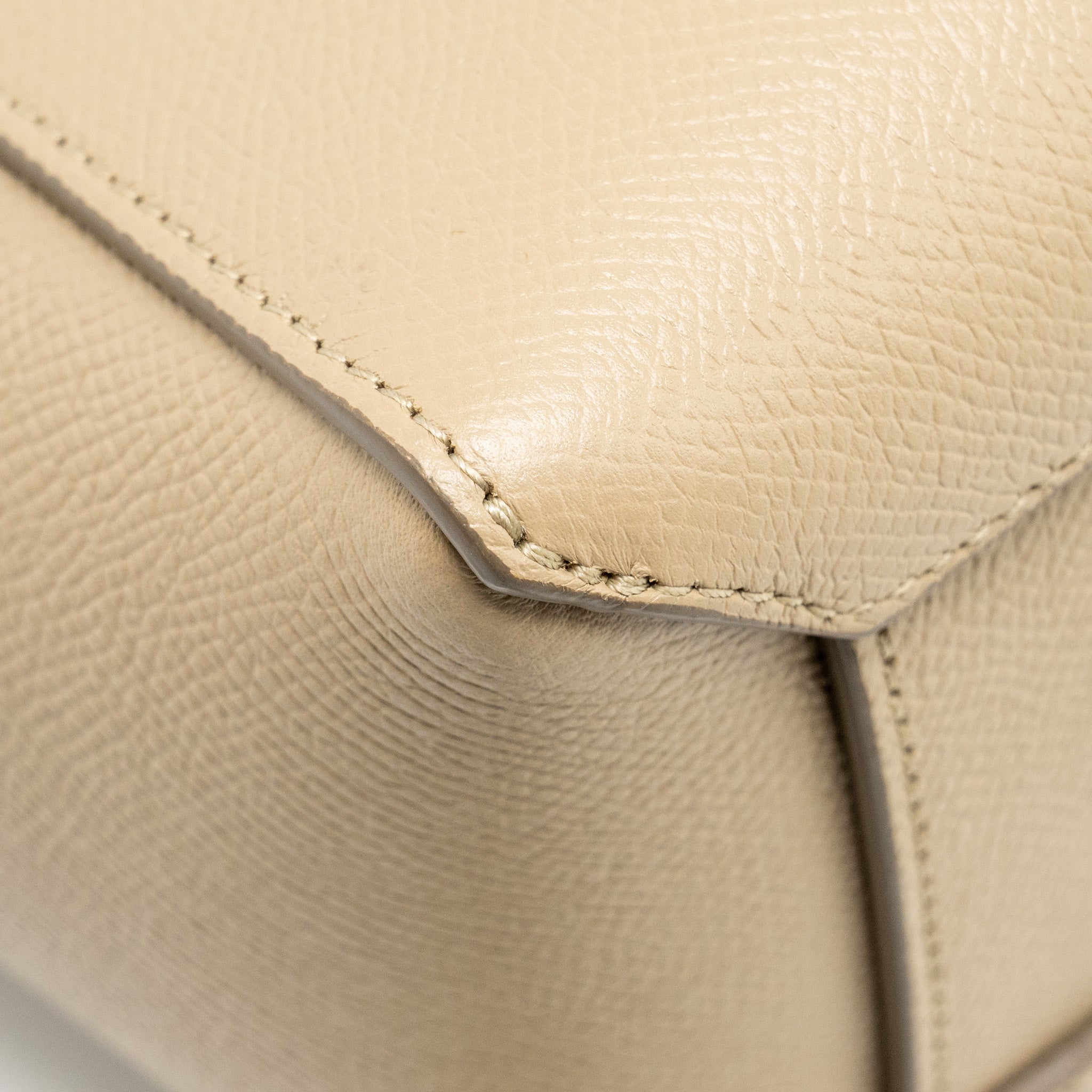 CELINE NANO BELT BAG AGED CALFSKIN LIGHT BEIGE GHW