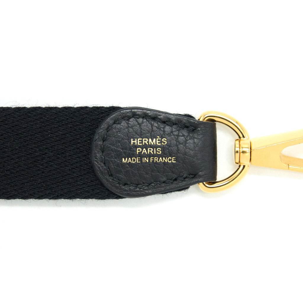 HERMES MINI EVELYNE BLACK GHW