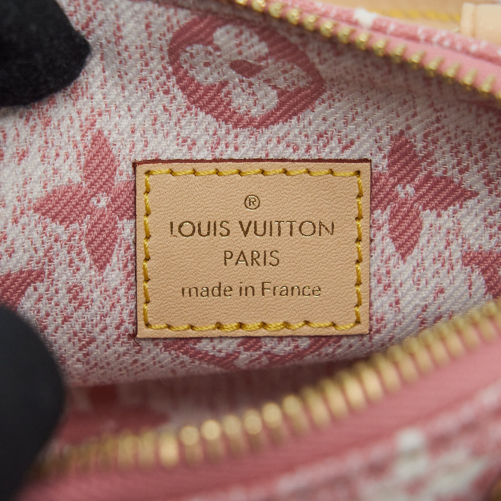 LOUIS VUITTON NANO SPEEDY MONOGRAM JACQUARD DENIM PINK