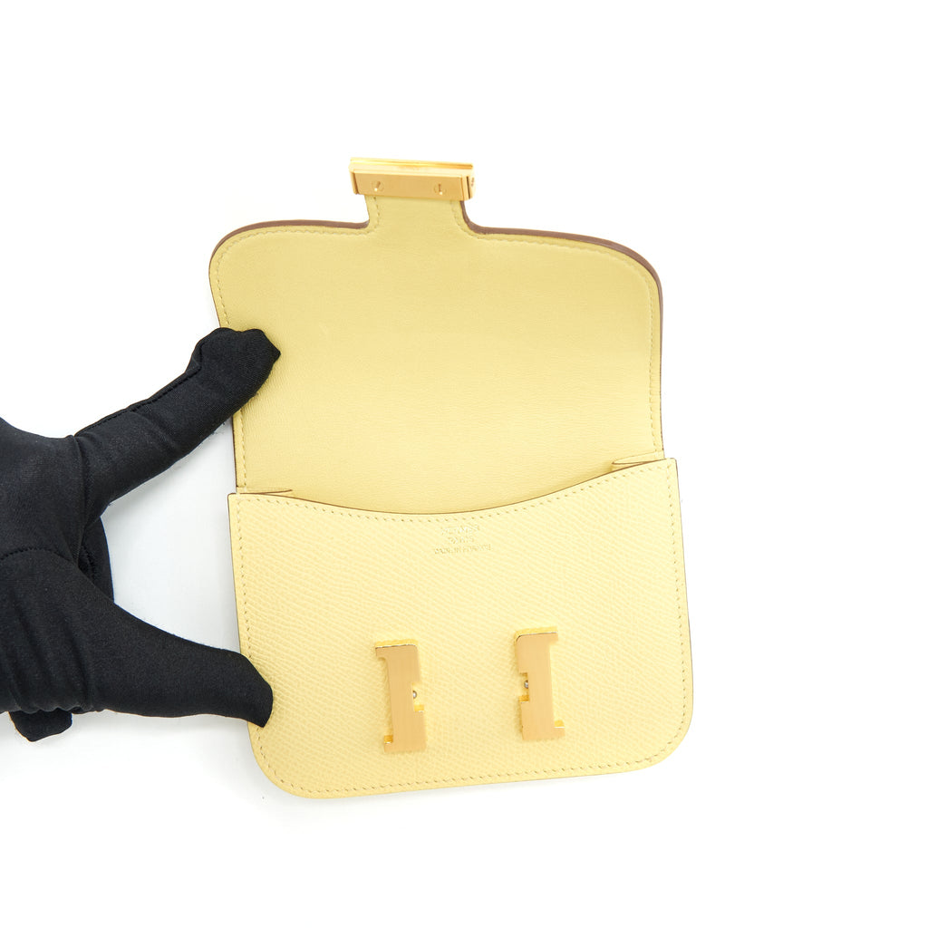 HERMES CONSTANCE SLIM EPSOM JAYNE POUSSIN GHW