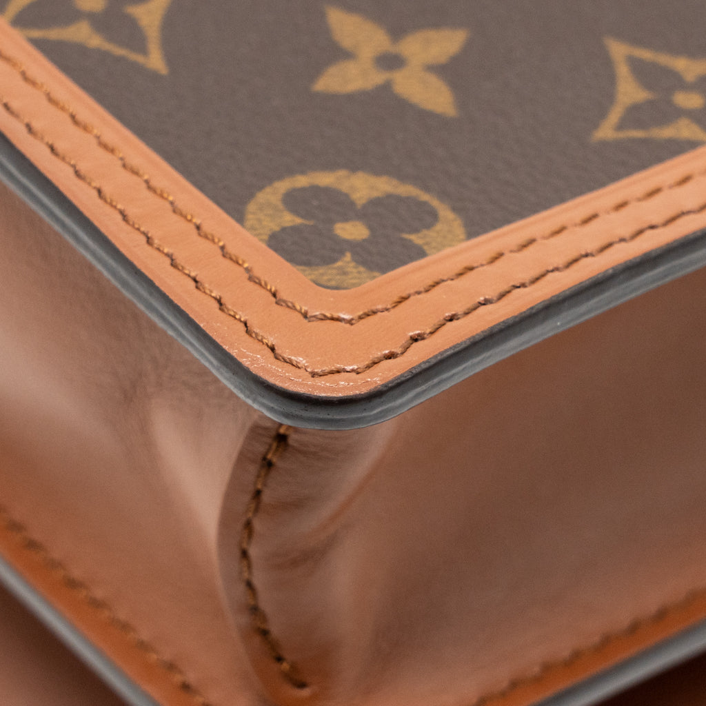 LOUIS VUITTON MINI DAUPHINE MONOGRAM REVERSE CANVAS GHW