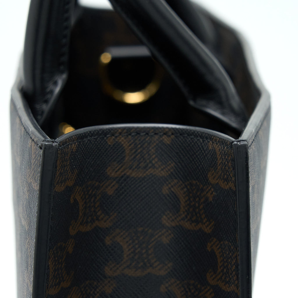 CELINE VERTICAL CABAS TRIOMPHE CANVAS GHW